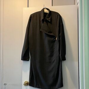 Ellen Tracy Dark Gray Long Sleeve Dress